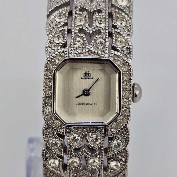 Jennifer Lopez Women Watch 20MM Crystal Accent Gray Dial Bracelet 6\